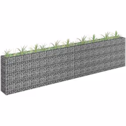 Ce lit surélevé à gabion vous permet de créer facilement une bordure sécurisée mais élégante pour un parterre de fleurs ou de ...