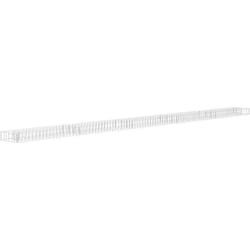 vidaXL Lit surélevé à gabion Acier galvanisé 450x30x10 cm