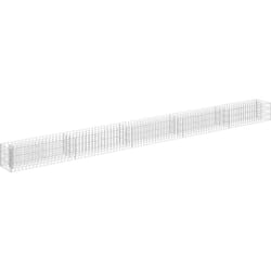 Vidaxl - Lit surélevé à gabion Acier galvanisé 450x30x30 cm