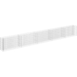 Lit surélevé à gabion Acier galvanisé 450x30x60 cm vidaXL