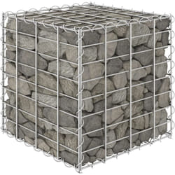 Lit surélevé cube à gabion Fil d'acier 40x40x40 cm Vidaxl