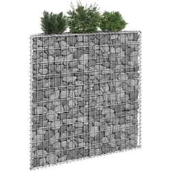 Vidaxl - Lit surélevé à gabion en trapèze Acier galvanisé 100x20x100 cm