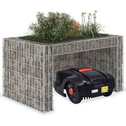 Garage tondeuse à gazon lit surélevé 110x80x60 cm Fil en acier Vidaxl