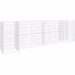 Cette jardinière à gabion vous permet de créer facilement une bordure sécurisée mais élégante pour un parterre de fleurs et d ...