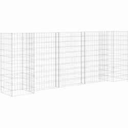 Cette jardinière à gabion vous permet de créer facilement une bordure sécurisée mais élégante pour un parterre de fleurs et d ...