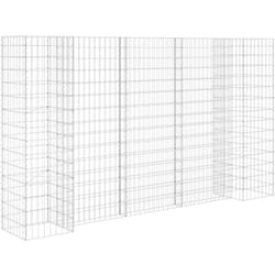 Vidaxl - Jardinière à gabion en h Fil d'acier 260x40x150 cm