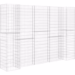 Cette jardinière à gabion vous permet de créer facilement une bordure sécurisée mais élégante pour un parterre de fleurs et d ...