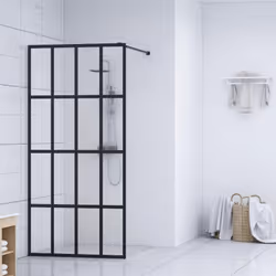 Apportez un air d'esthétique industrielle à votre salle de bain avec cet écran de douche moderne ! Il offre un style exquis a ...