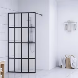 Apportez un air d'esthétique industrielle à votre salle de bain avec cet écran de douche moderne ! Il offre un style exquis a ...
