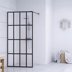 Apportez un air d'esthétique industrielle à votre salle de bain avec cet écran de douche moderne ! Il offre un style exquis a ...