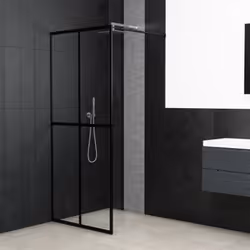 Apportez un air d'esthétique industrielle à votre salle de bain avec cet écran de douche moderne ! Il offre un style exquis a ...