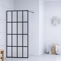 Apportez un air d'esthétique industrielle à votre salle de bain avec cet écran de douche moderne ! Il offre un style exquis a ...