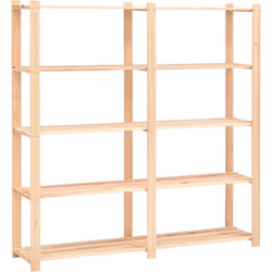 Description générale Notre étagère de rangement en bois massif est une solution idéale pour l'entreposage domestique et comme ...