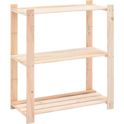 Tagère de stockage 3 niveaux 80x38x90 cm Pin solide 150 kg