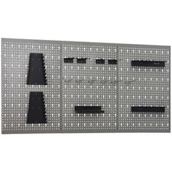 Panneaux perforés muraux 3 pcs 40x58 cm Acier