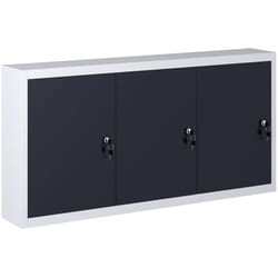 Armoire à outils murale Style Industriel Métal Gris et noir Vidaxl