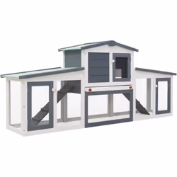 Description générale Donnez à vos amis à fourrure un espace de vie confortable avec notre clapier en bois ! Ce clapier sur 2  ...