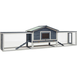 Vidaxl - Clapier Gris 310x70x87 cm Pin massif et sapin