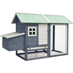 Vidaxl - Poulailler Gris 170x81x110 cm Bois de pin massif et sapin