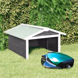Avec ce garage de tondeuse à gazon en bois, vous pouvez protéger votre aide travailleur dans le jardin. Cette maison de tonde ...