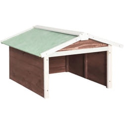 Vidaxl - Garage de tondeuse à gazon 72x87x50 cm Moka et blanc Sapin