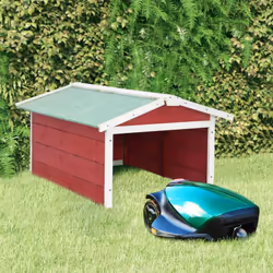 Avec ce garage de tondeuse à gazon en bois, vous pouvez protéger votre aide travailleur dans le jardin. Cette maison de tonde ...
