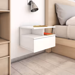VidaXL 800417 Table de nuit et table de chevet Blanc