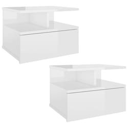 VidaXL 800418 Table de nuit et table de chevet Blanc