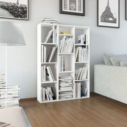 Vidaxl - Séparateur de pièce/Bibliothèque Blanc 100x24x140 cm