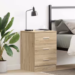 vidaXL Table de chevet Chêne Sonoma 38x35x56 cm Bois d'ingénierie - TU