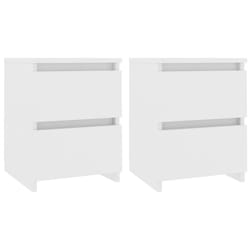 VidaXL 800514 Table de nuit et table de chevet Blanc