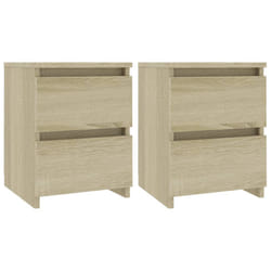 VidaXL 800520 Table de nuit et table de chevet Chêne