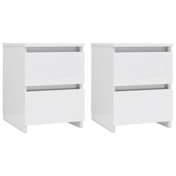 VidaXL 800526 Table de nuit et table de chevet Blanc