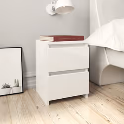 VidaXL 800526 Table de nuit et table de chevet Blanc