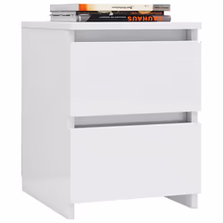 VidaXL 800526 Table de nuit et table de chevet Blanc