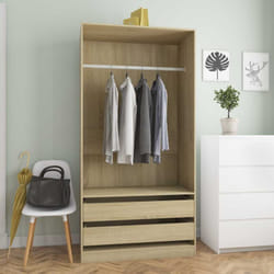 Vidaxl - Garde-robe Chêne sonoma 100x50x200 cm Aggloméré