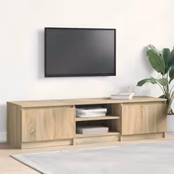 vidaXL Meuble TV Chêne sonoma 140x40x35,5 cm Bois d'ingénierie - TU