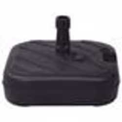 vidaXL Socle de parasol Rempli de sable/d'eau 24 L Noir - TU