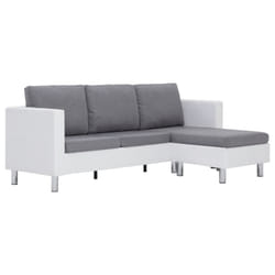 VidaXL 282285 canapé Gris, Blanc