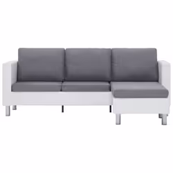 VidaXL 282285 canapé Gris, Blanc