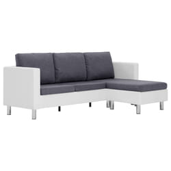 VidaXL 282286 canapé Gris, Blanc