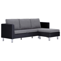 VidaXL 282287 canapé Noir, Gris