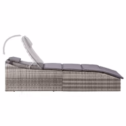 VidaXL 46540 chaise d'extérieur Linge Siège rembourré Polyuréthane, Acier Gris