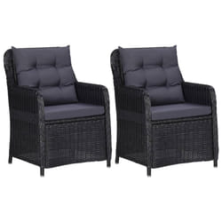 VidaXL 46548 chaise d'extérieur Terrace Siège rembourré Polyester Noir, Gris