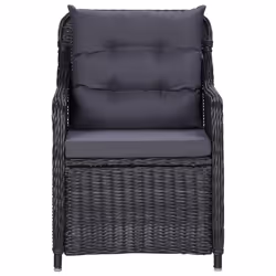 VidaXL 46548 chaise d'extérieur Terrace Siège rembourré Polyester Noir, Gris