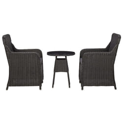 VidaXL 46549 chaise d'extérieur Terrace Siège rembourré Polyester Noir, Gris