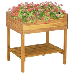 vidaXL Jardinière surélevée 78,5x58,5x78,5 cm Bois massif d'acacia - TU