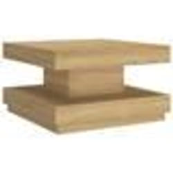 vidaXL Table basse Marron clair 60x60x35 cm MDF - TU