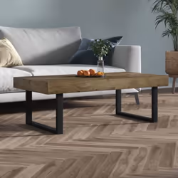Ajoutez une touche d'élégance à votre décoration intérieure actuelle avec cette table basse. Cadre robuste : les pieds en fer ...