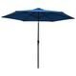 vidaXL Parasol d'extérieur avec poteau en métal 300 cm Azuré - TU